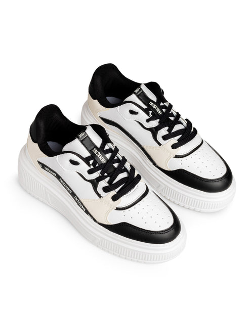 Tenis Blanco Chunky Franja Negra 1216